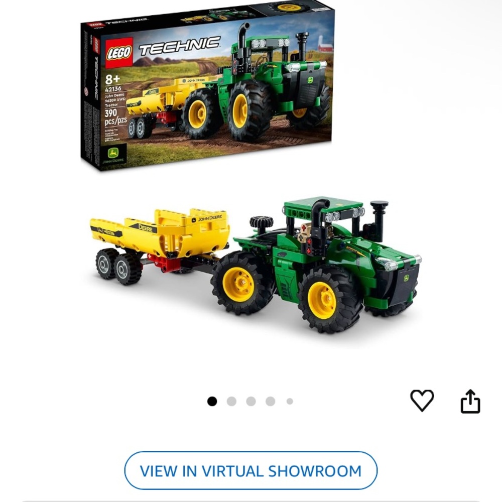 Lego John Deere Green and Yellow Building Set John Deere Tractor